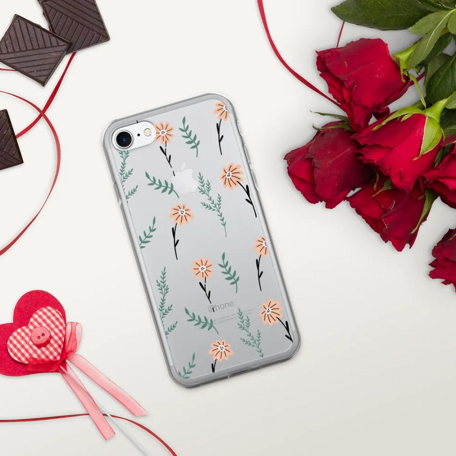 Aesthetic Floral Clear iPhone Case – Elegant and Protective Design product image (146)