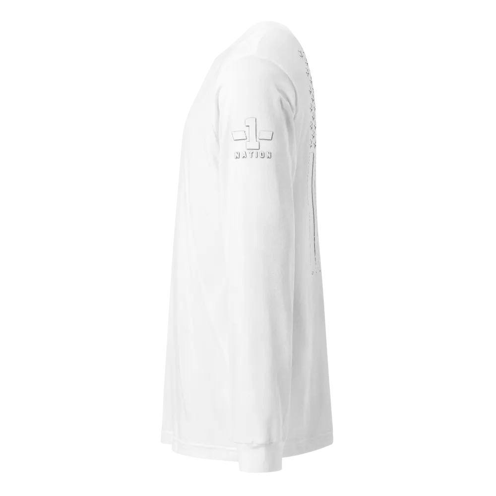 White Out American Flag Long Sleeve product image (2)