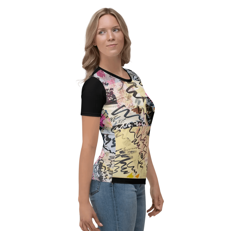 ScribbleWear #2 Women's Crew Neck Poly Tee/Boxes product image (5)