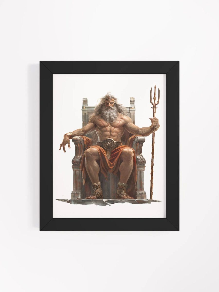 Poseidon - The God of the Oceans Framed High-Quality Matte Poster product image (24)