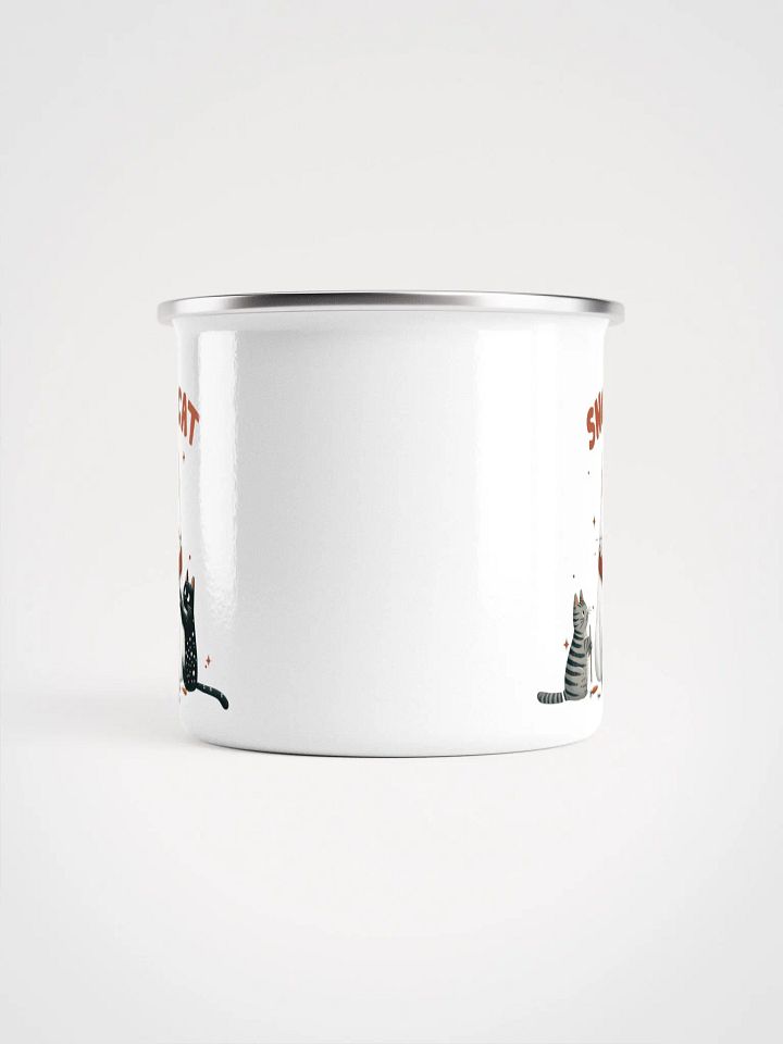 Whimsical Feline Gathering Enamel Mug product image (2)
