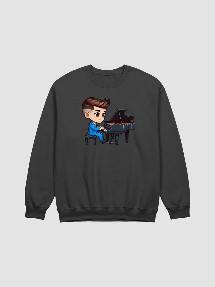Kid Pianist Adult Crewneck Sweater product image (1)