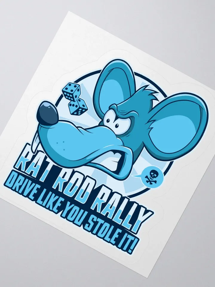 Funny Rat Rod Sticker – Hot Rod Rally Cartoon Decal product image (6)