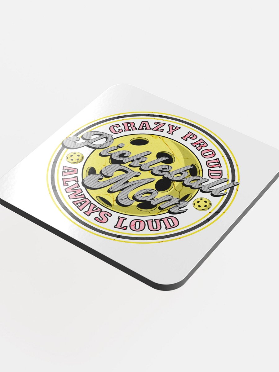 Pickleball Mom Crazy Proud Always Loud Coaster Set product image (1)