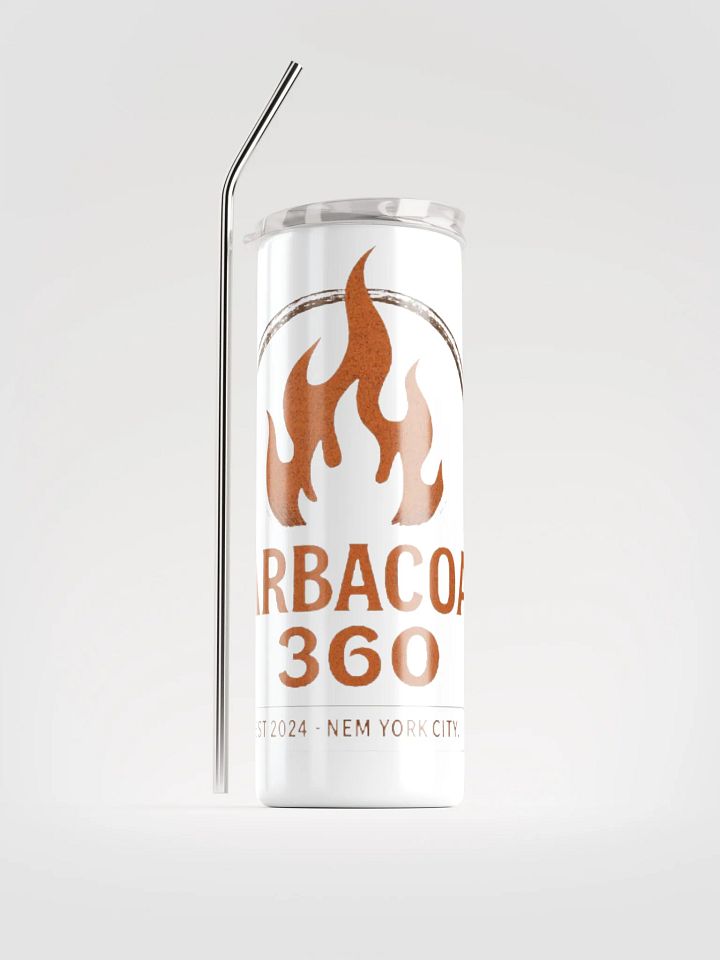 Barbacoa360 Stainless Steel Tumbler, white product image (1)