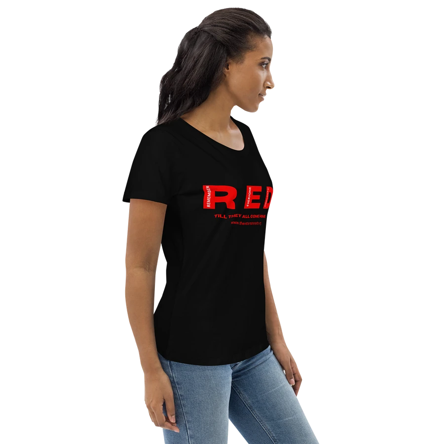 Remember Everyone Deployed Women's Black Fitted Shirt product image (4)