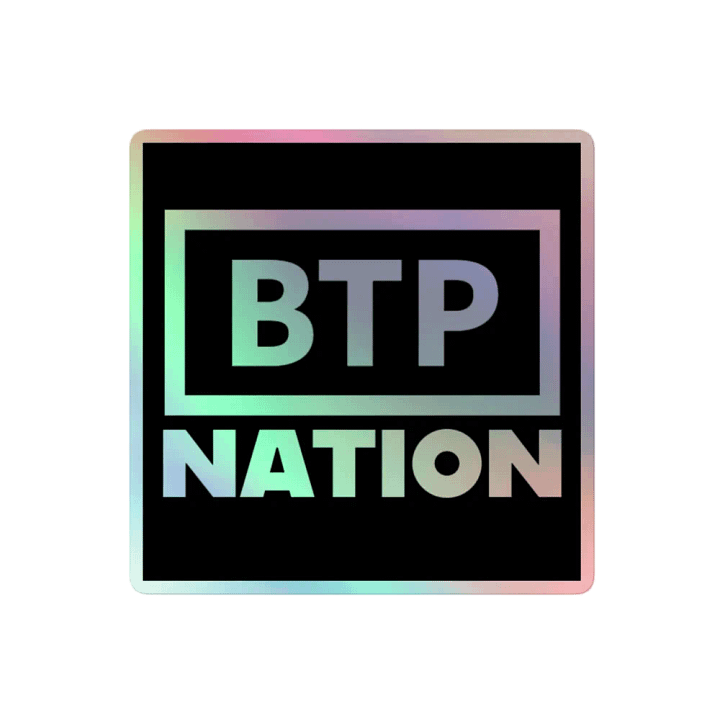 BTP Nation Holographic Sticker Sheet product image (2)