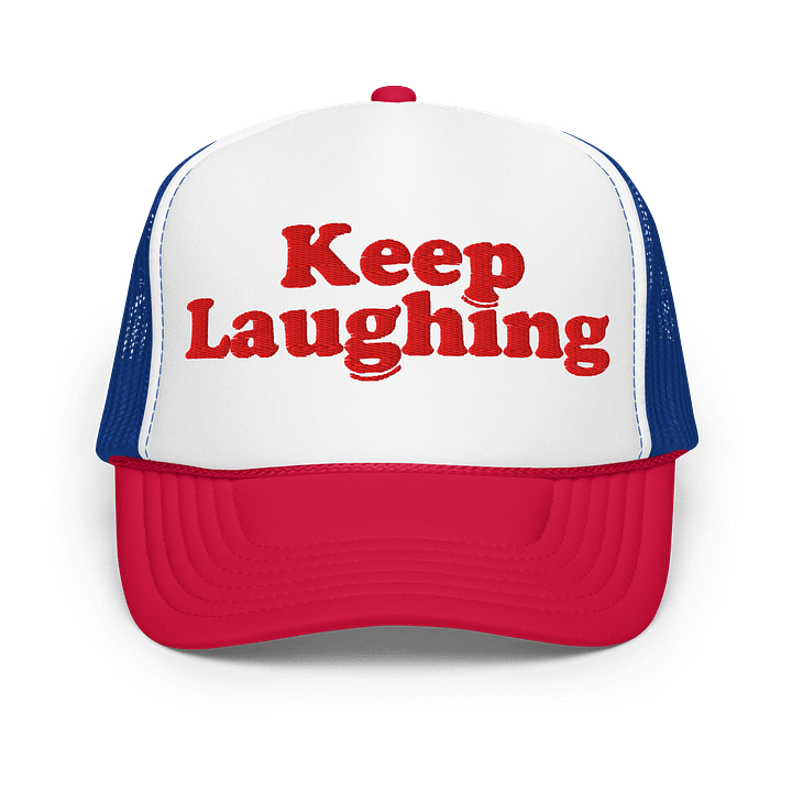 Keep Laughing Trucker Hat (RWB) product image (1)