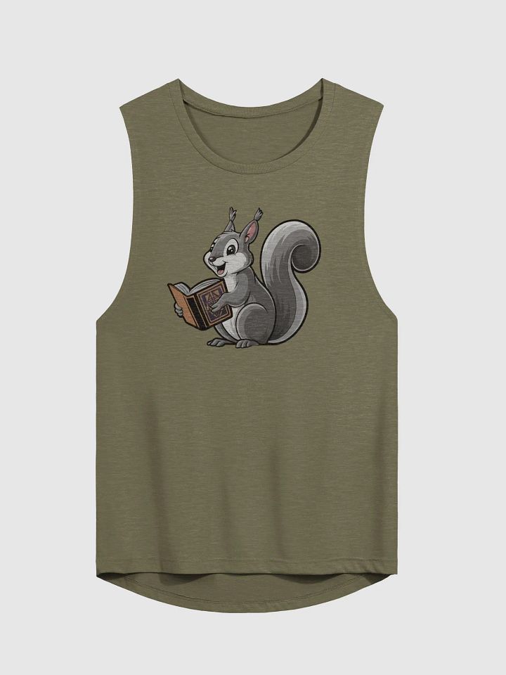 Cheerful Squirrel Open Book Cartoon Tank product image (1)