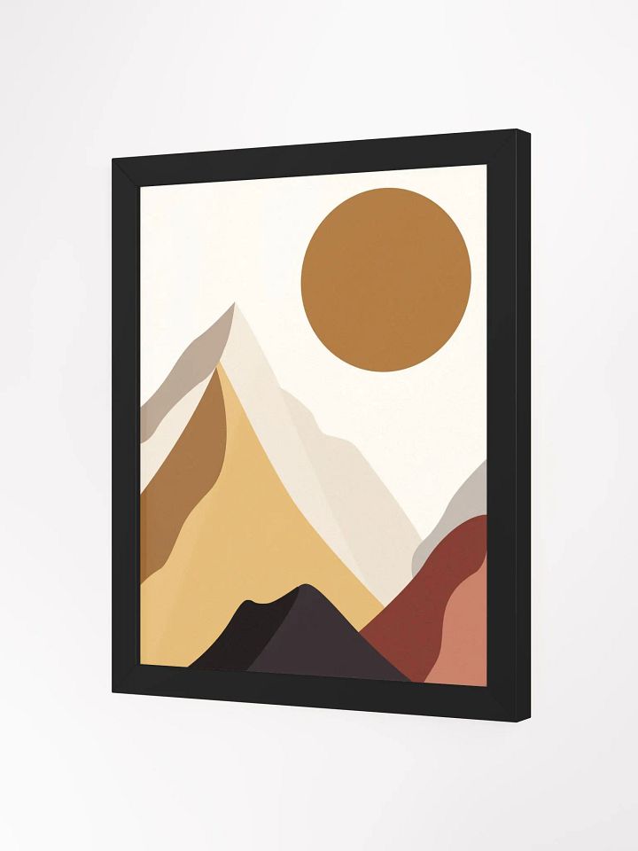 Majestic Mountain Sun Framed Poster product image (36)