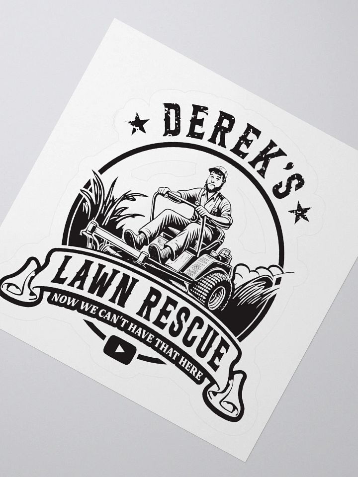 Derek's Lawn Rescue Sticker product image (4)