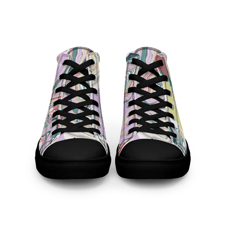 Marbled Dreams High Top Canvas Shoes product image (8)