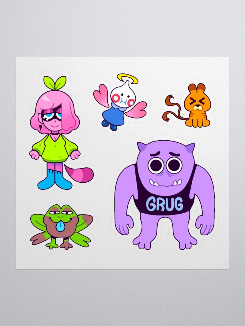 Pinky & Friends Sticker Set