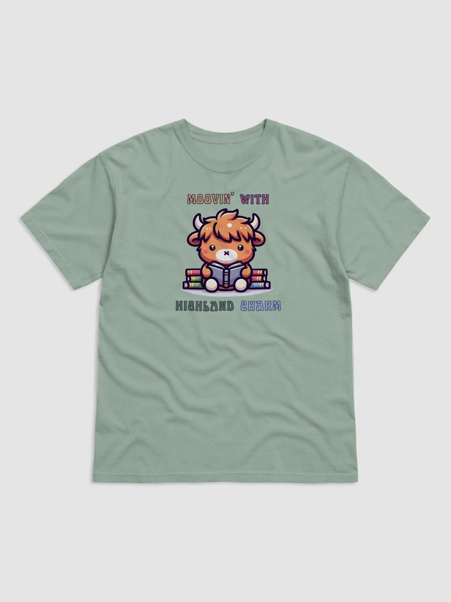 Cute Highland Cow Reading product image (5)