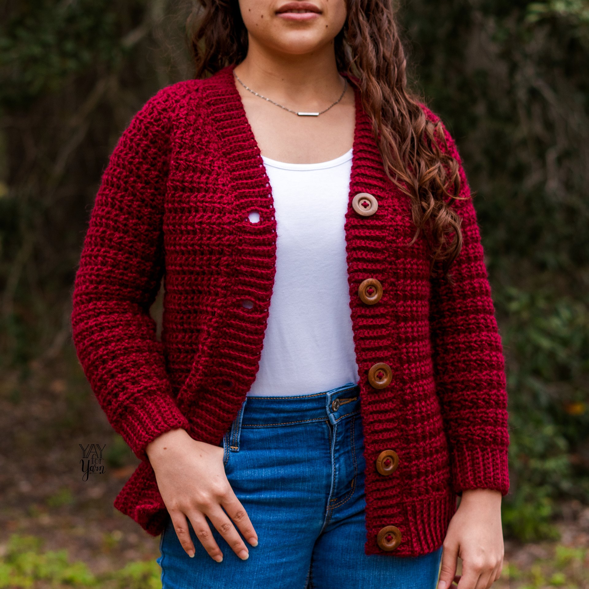 Crimson Cardigan - Women's Sweater - PDF Crochet Pattern & Video Tutorial product image (3)