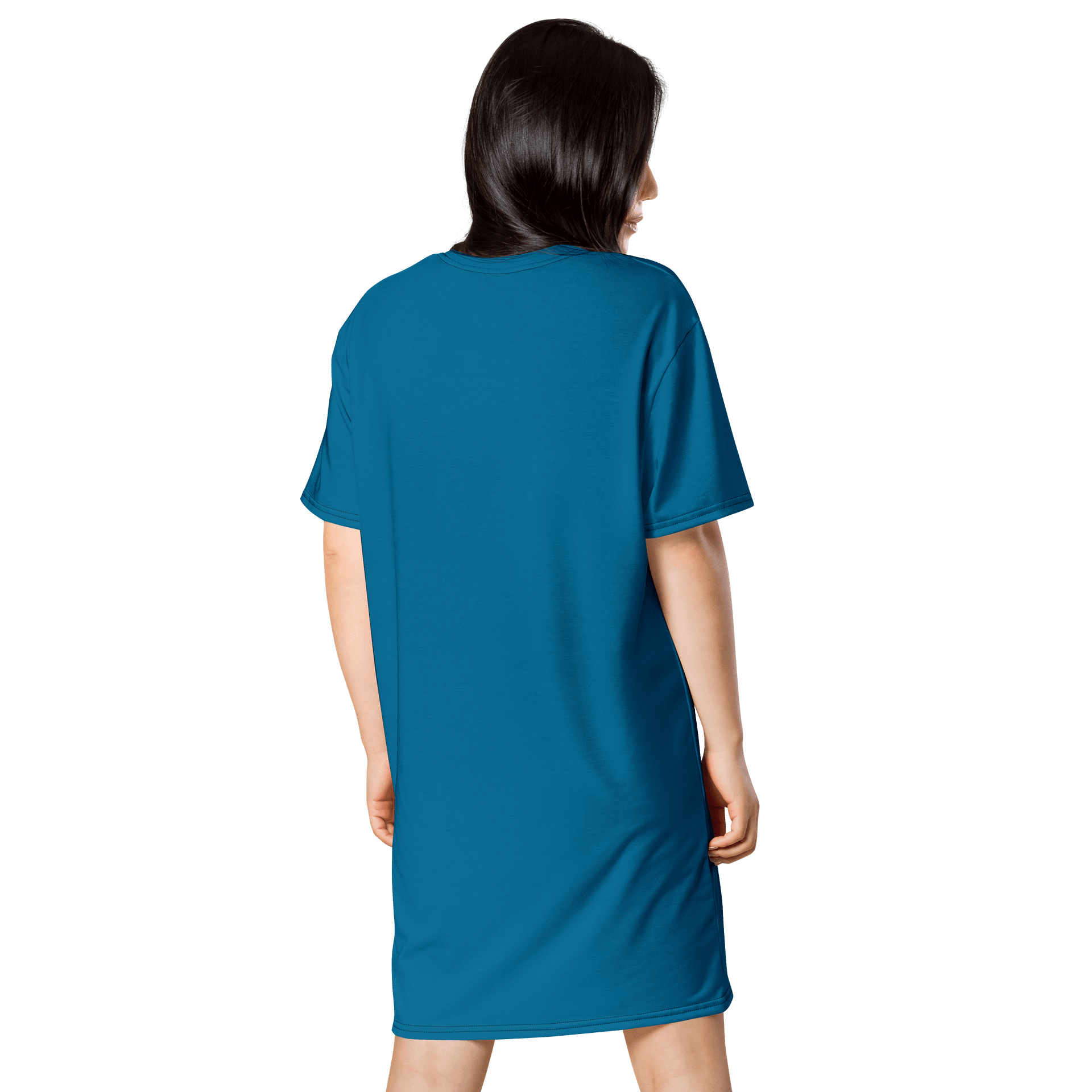 Oversized T-Shirt Dress - Vibrant Cerulean, Sizes 2XS-6XL product image (2)