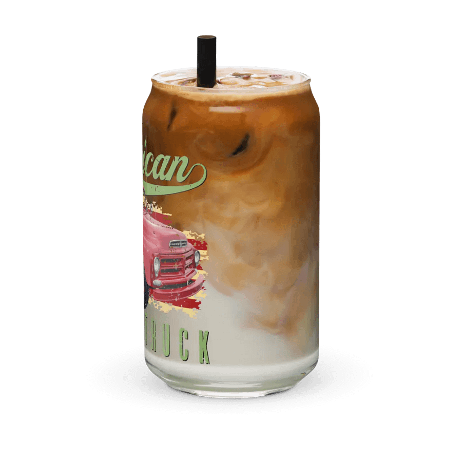 American Pickup Truck Men Women Adults Teens Kids Boys Girls Drinking Glass product image (42)