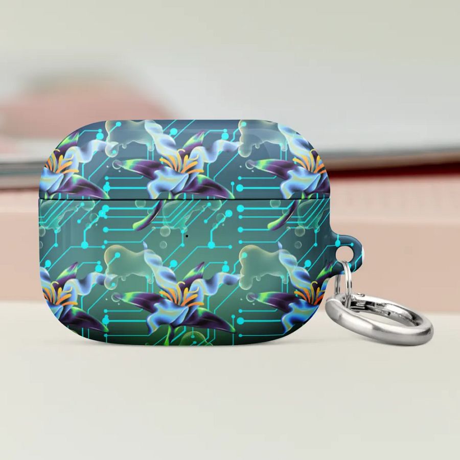 Floral Circuit All-Over Print AirPods® Case or the techi ladies product image (47)