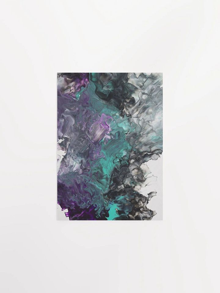 Acrylic Pour Printed Matte Poster - Original product image (1)