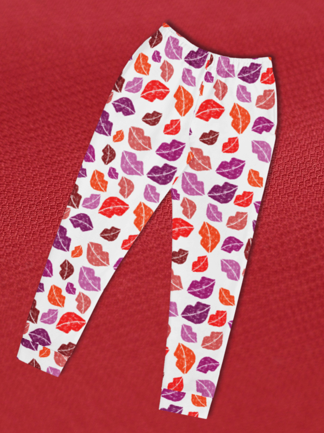 Vibrant Colorful Lips Women's Joggers product image (4)