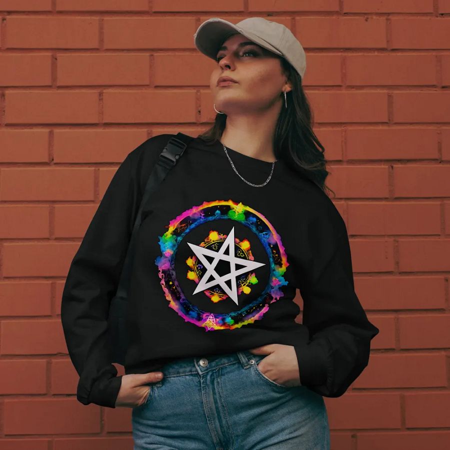 [Pentagram] Unisex Premium Heavyweight Long Sleeve Shirt product image (9)