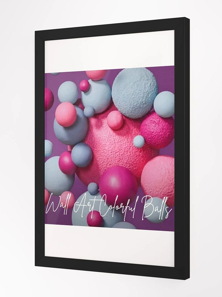Colorful Balls Framed High-Quality Matte Poster (in) product image (2)