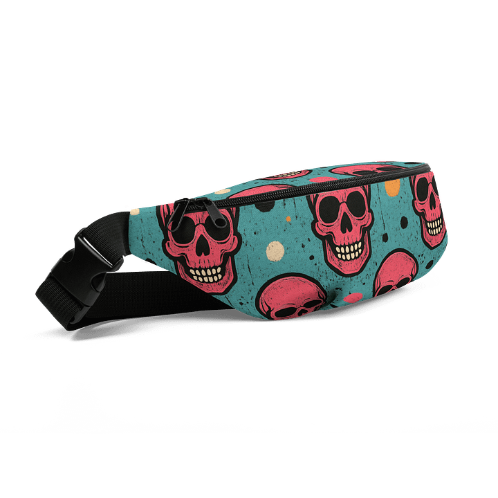 Pink Skulls Neon Graffiti Pop Art - Fanny Pack product image (2)