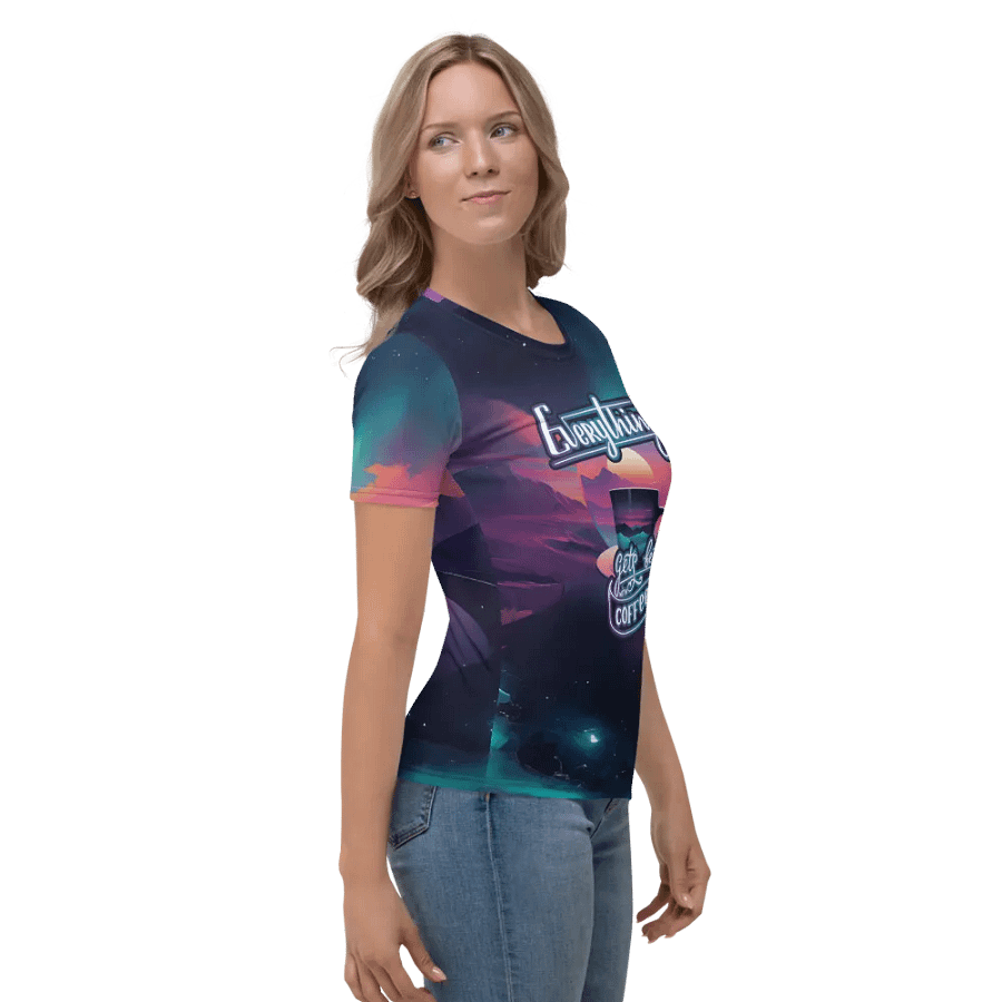 Everything Gets Better with Coffee All Over Print T-shirt product image (3)