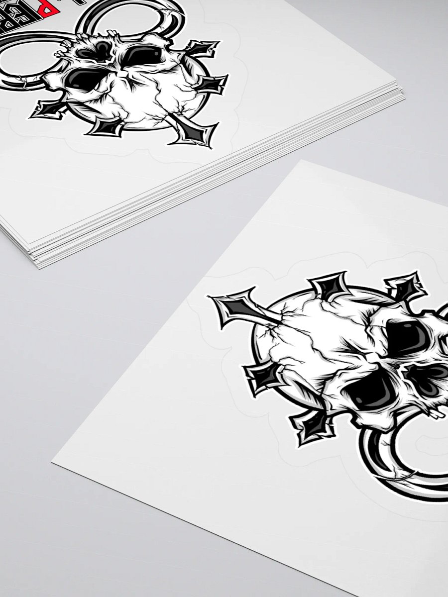 Skull Piercing Records Kiss Cut Stickers product image (11)