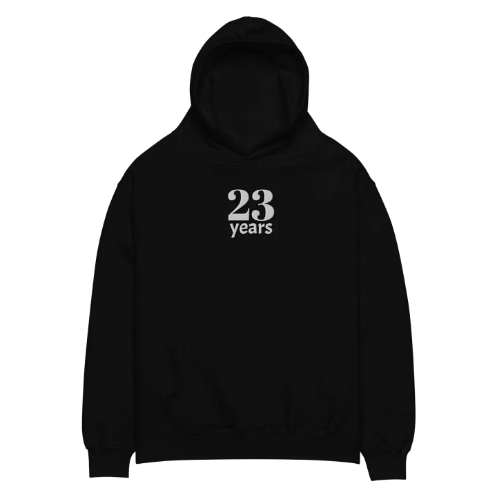 23 Years Anniversary or Age Embroidered Unisex Oversized Hoodie product image (2)