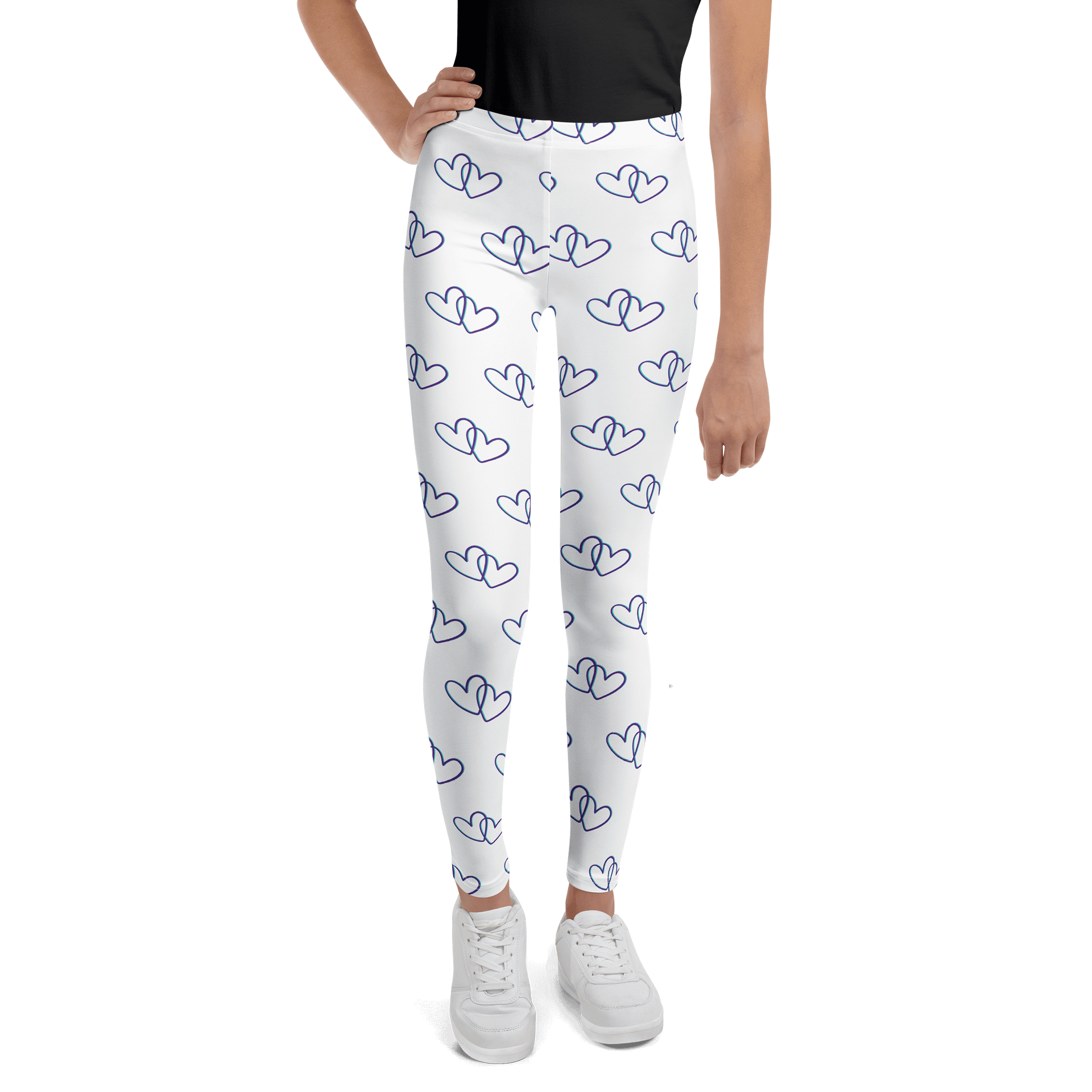 White Heart Youth Leggings product image (1)