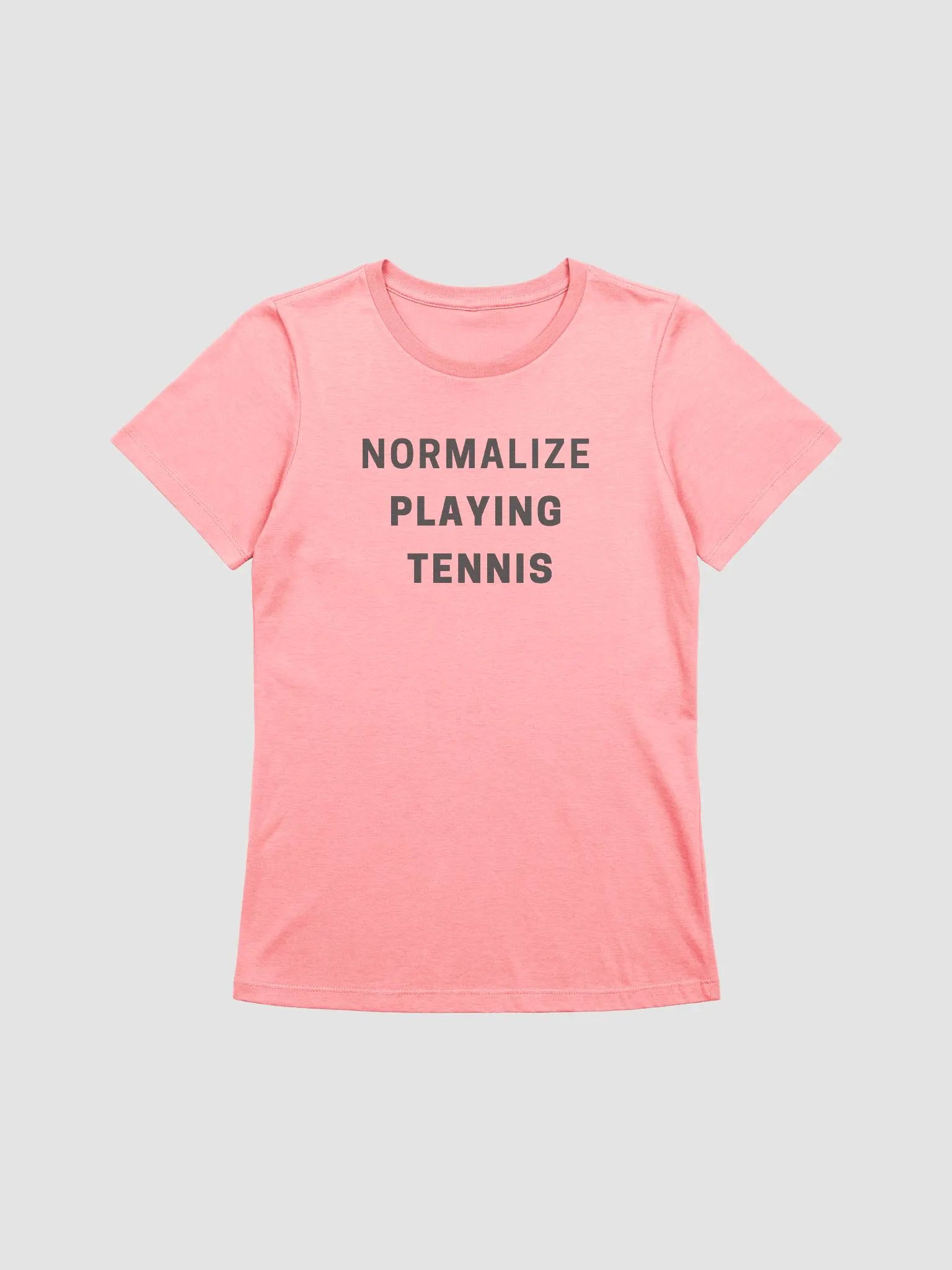 Normalize Playing Tennis Pink T-Shirt product image (1)
