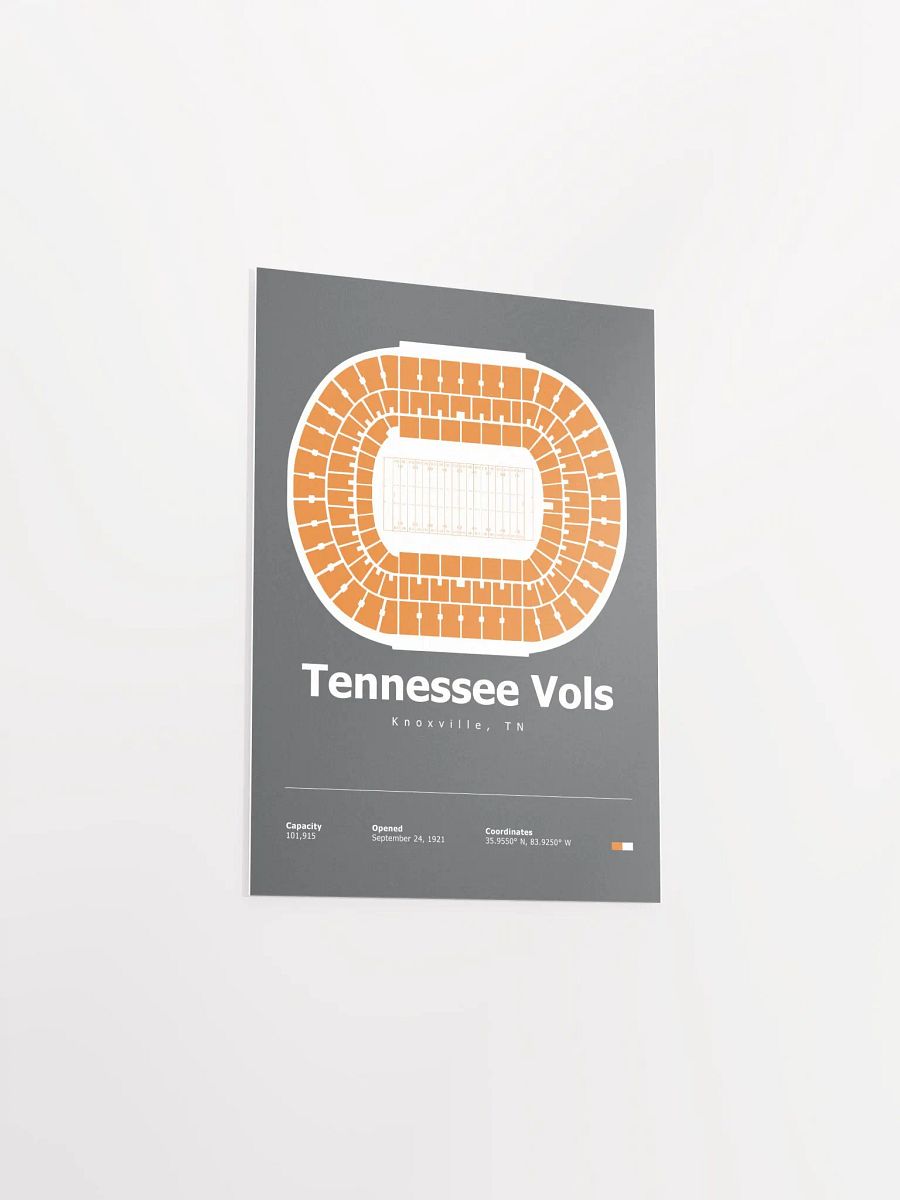 Tennessee Vols Stadium Layout Poster product image (10)