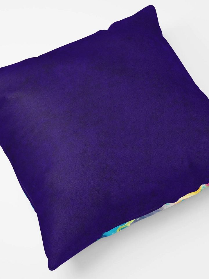 Psychedelic Cat Swirling Rainbow Art Pillow product image (2)