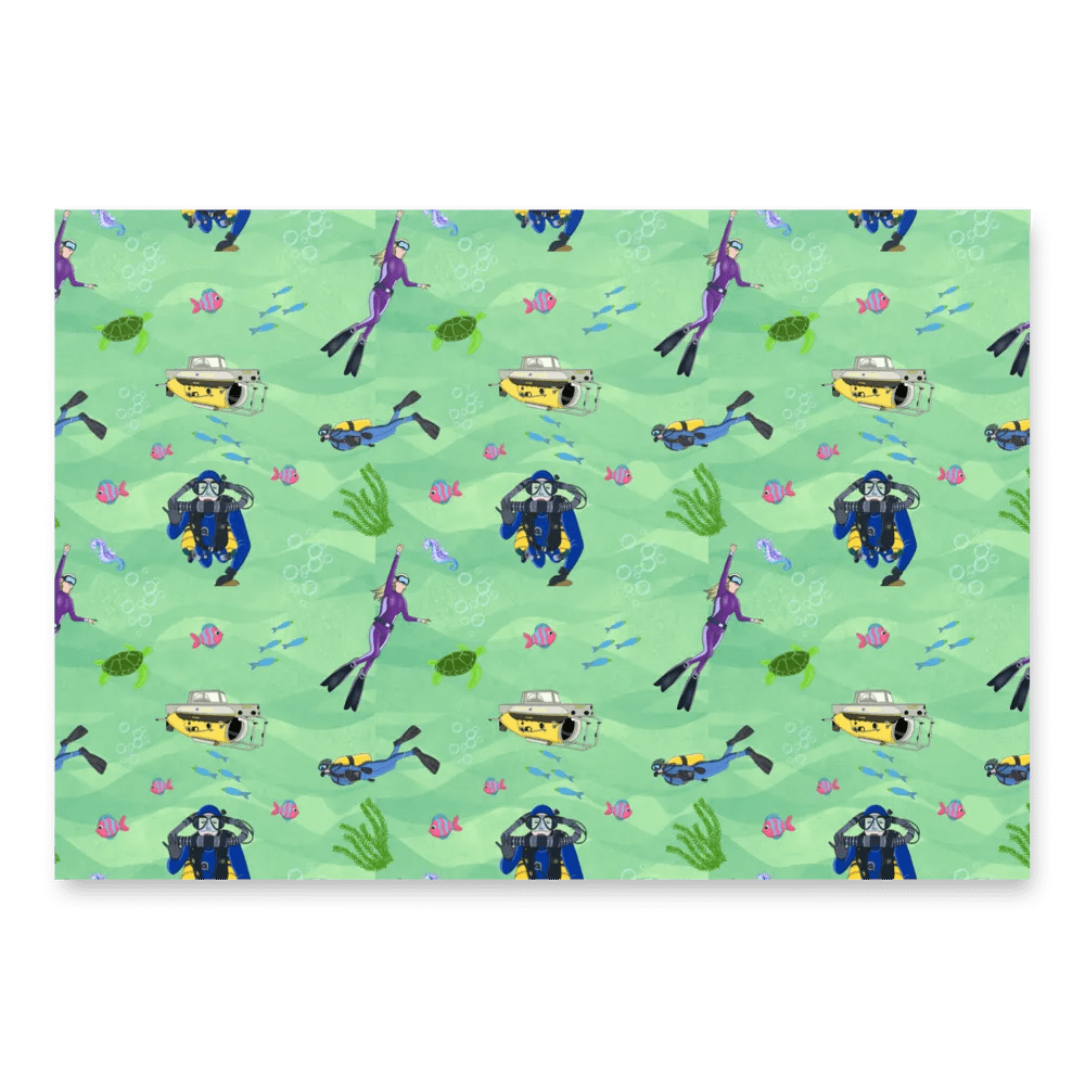 Deep Diving Wrapping Paper Set product image (3)
