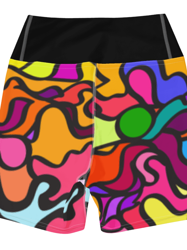 Vibrant Energy Yoga Shorts - Wave at Sunset product image (8)