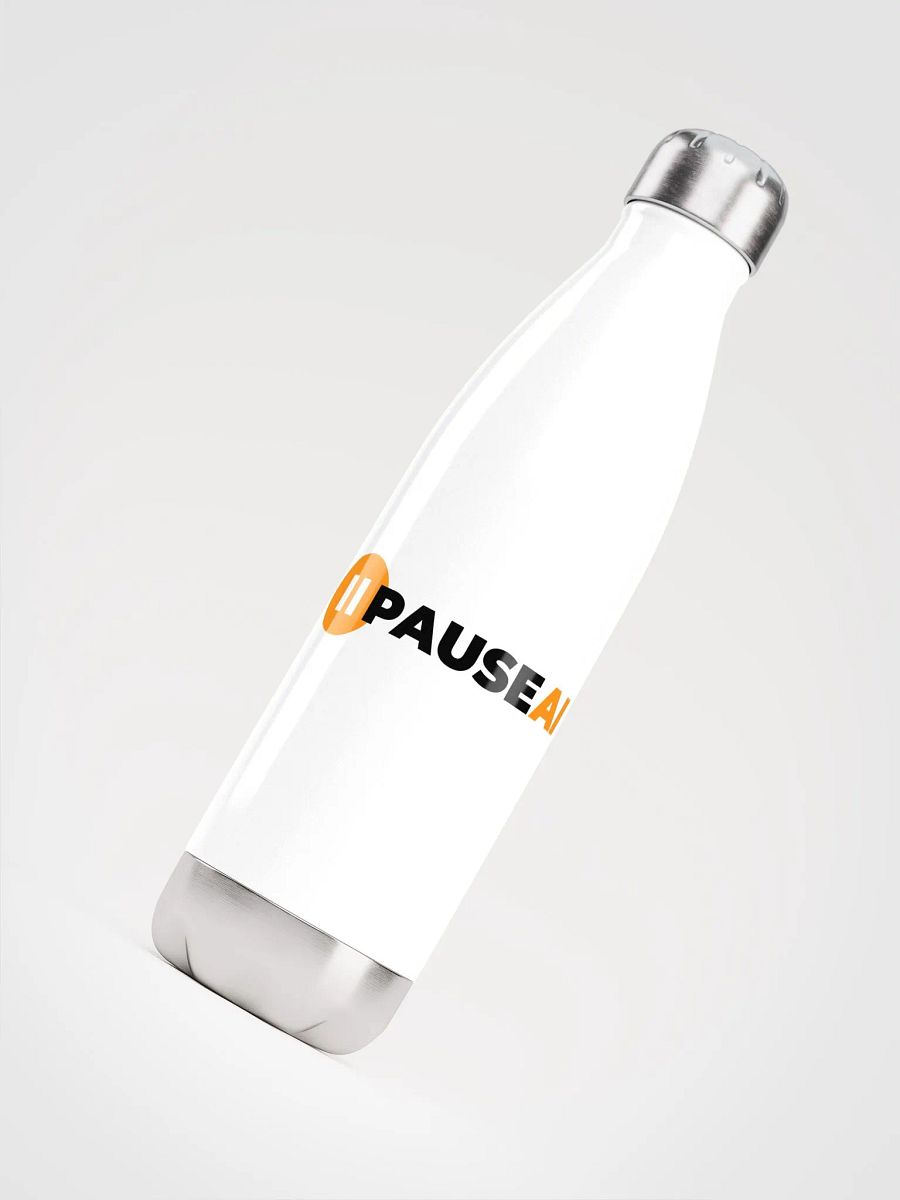 White PauseAI Water Bottle product image (4)