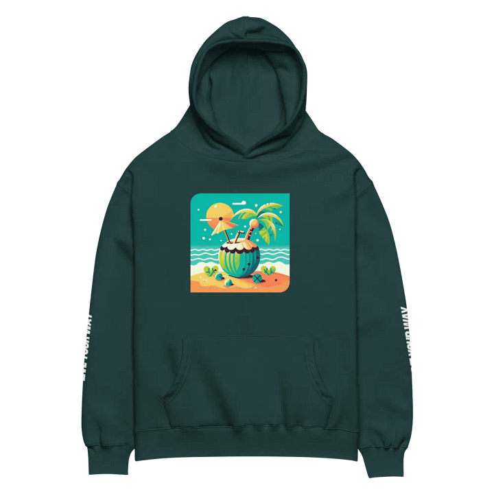 AS Colour Unisex Premium Oversized Hoodie | AI Design enjoy the coconut on the beach product image (2)