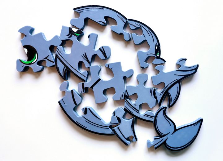 Dolphin 3D Printed Jigsaw Puzzle – Dive into a Splash of Fun! product image (2)