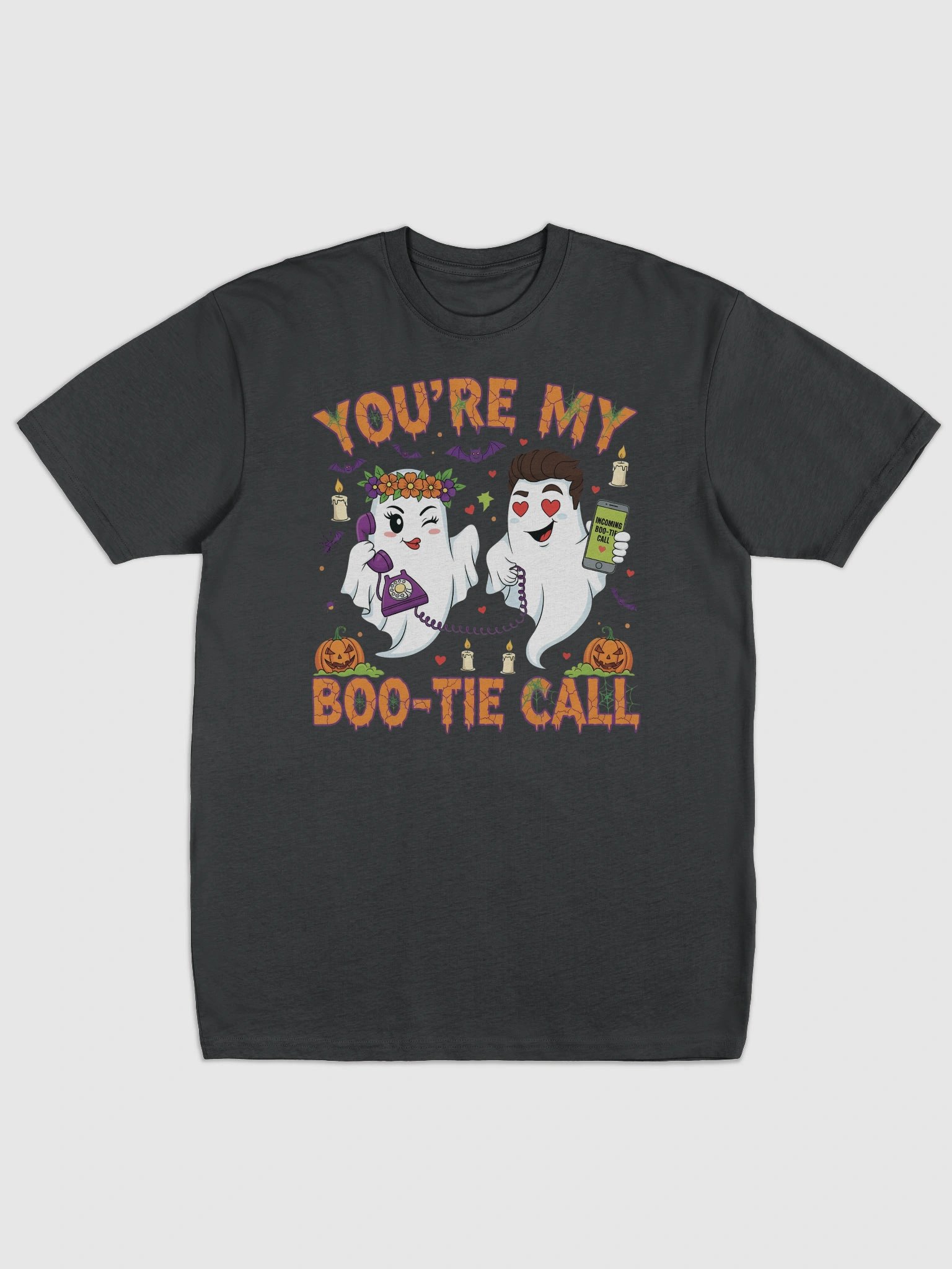 Boo-Tie Call Ghosts Halloween T-Shirt product image (1)