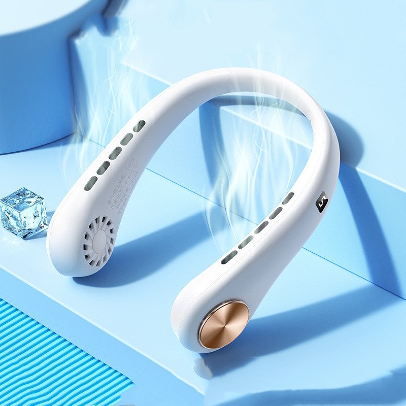 Neck Fan Mini Portable Bladeless Hanging Neck Rechargeable Air Cooler Summer Sports Fans product image (6)