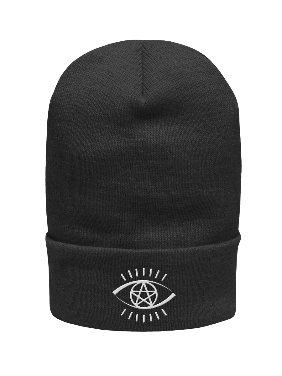 Occult Symbolic Eye Embroidered Beanie product image (1)
