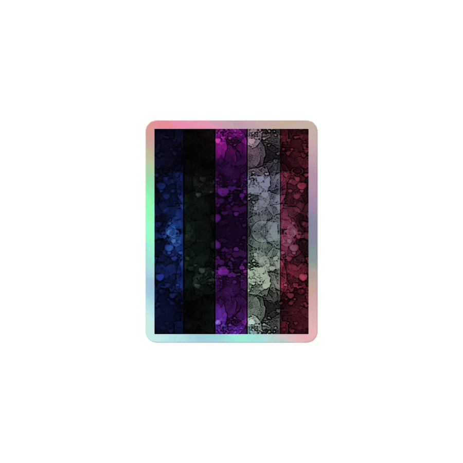 Genderfluid Pride Flag Sticker (Textured Variation) product image (1)