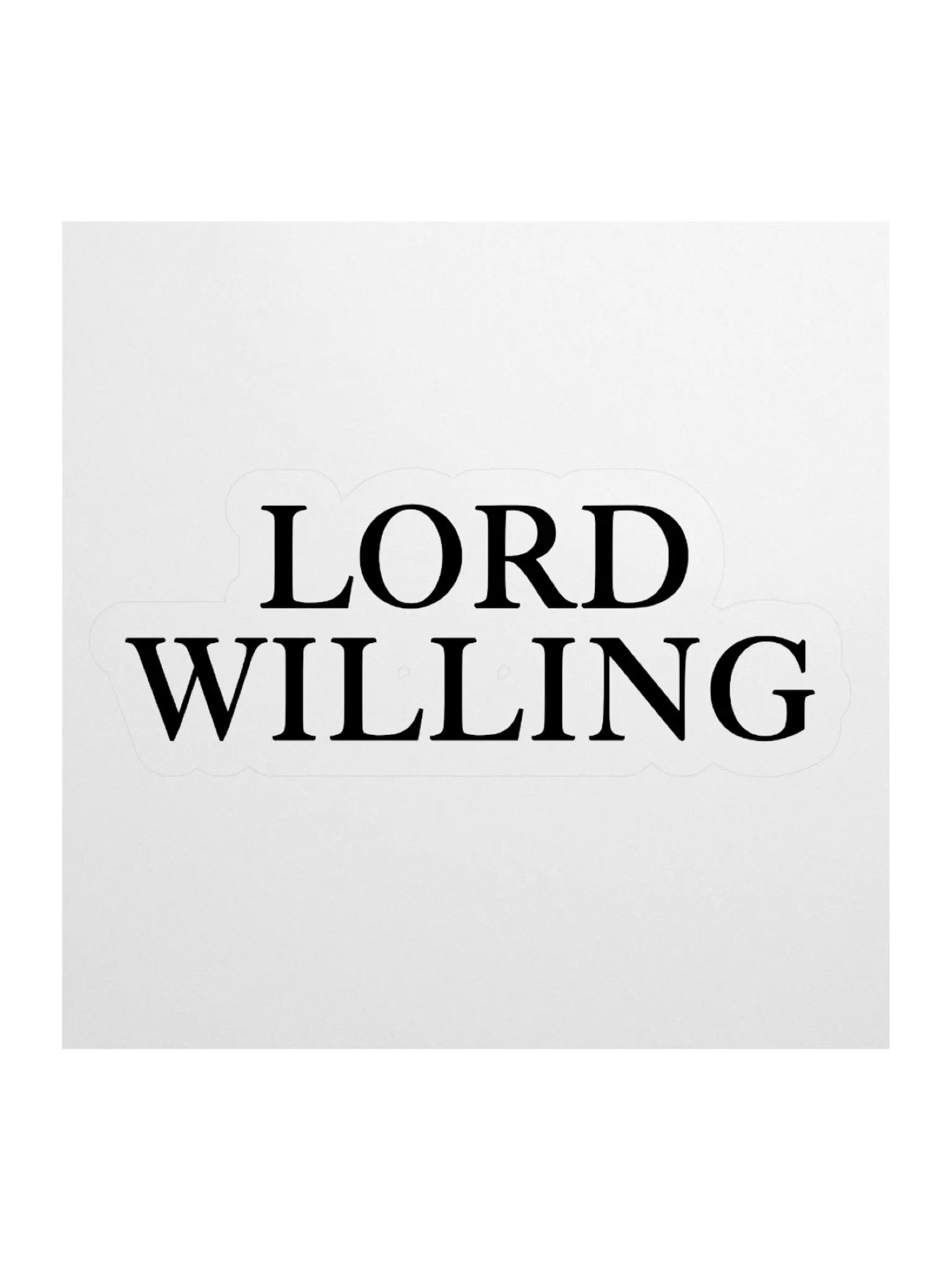 Lord Willing Sticker product image (11)