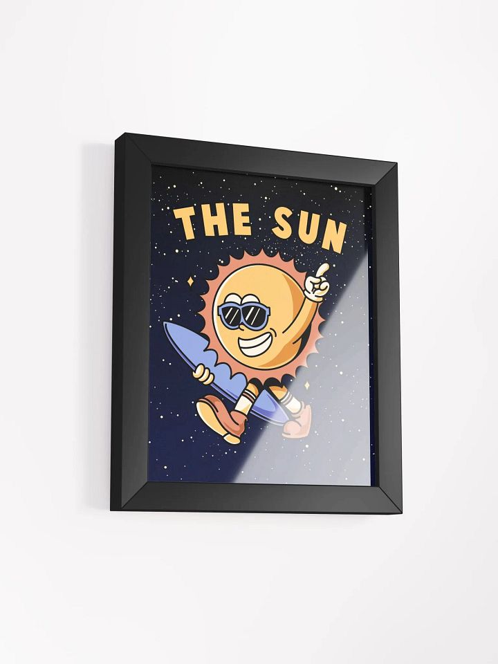 Retro Sun Framed Print product image (2)