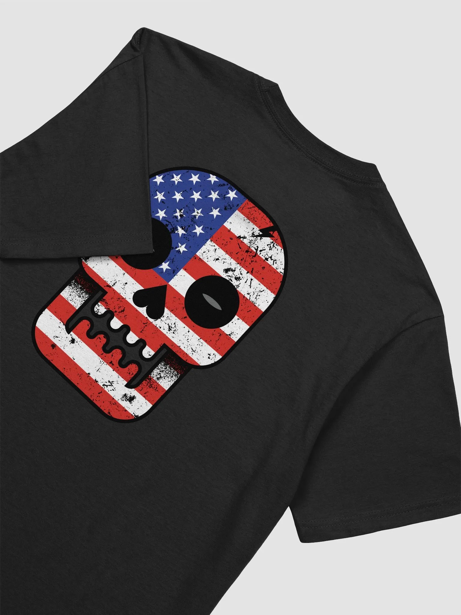 Patriotic Distressed Skull T-Shirt product image (8)