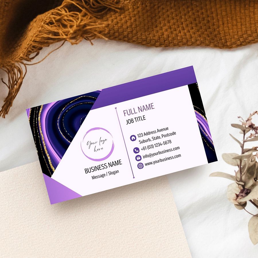 Amethyst - Business Card Template product image (3)