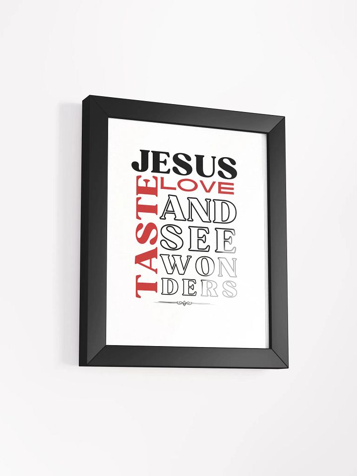 Taste JESUS Love Organic Frame Poster product image (16)