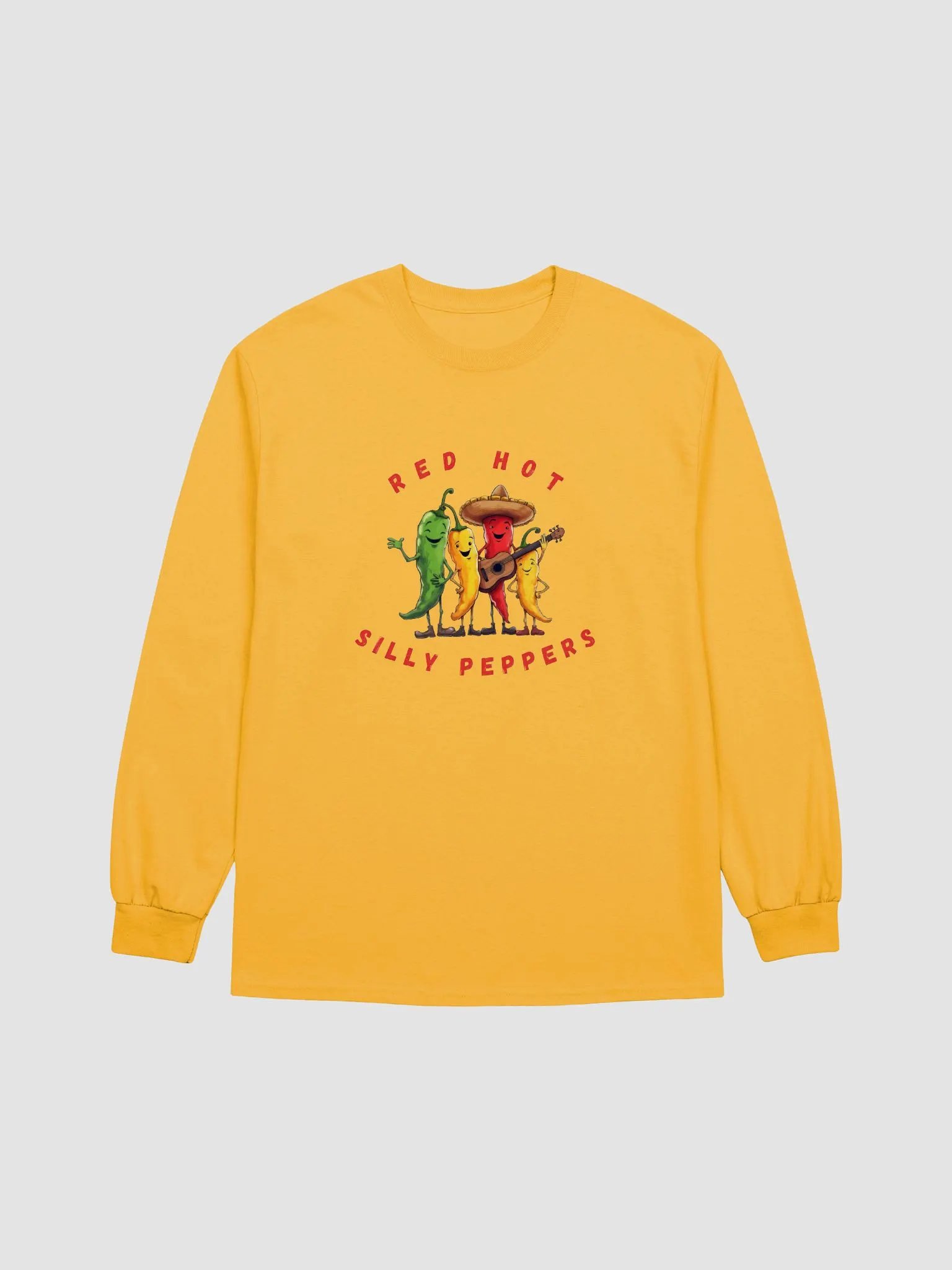Red Hot Silly Peppers Long-Sleeve T-shirt product image (1)