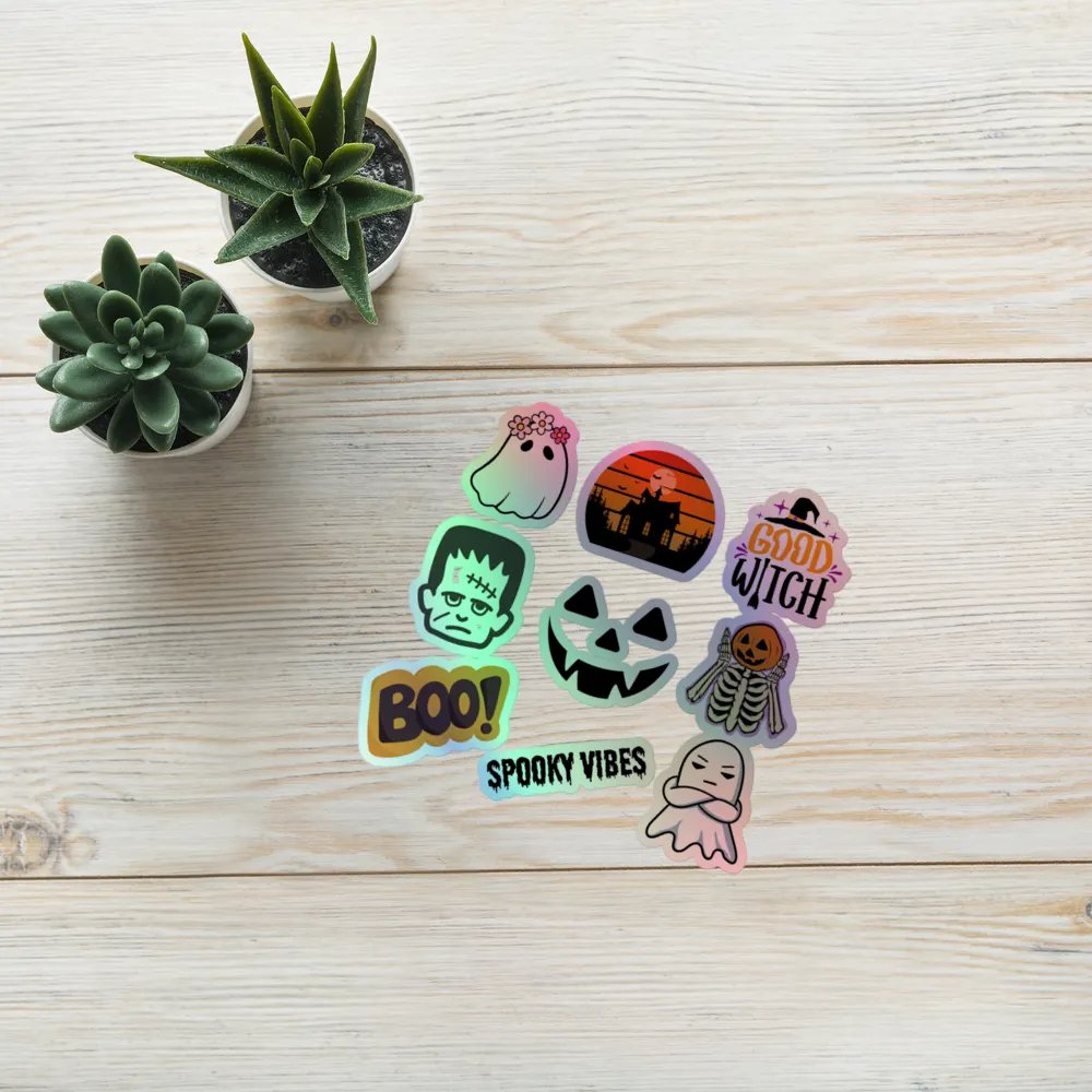 Holographic Halloween Sticker Pack product image (7)